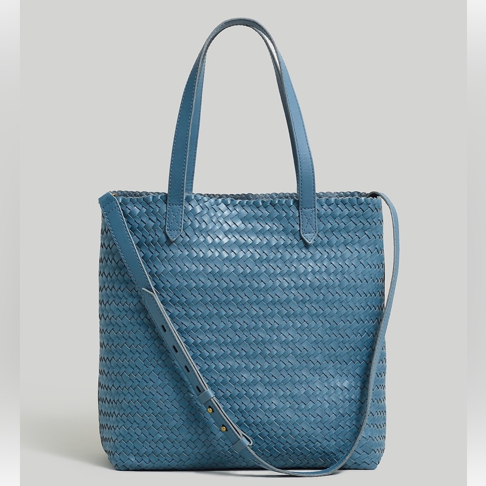 Madewell Medium Transport Tote: Woven Leather Edition